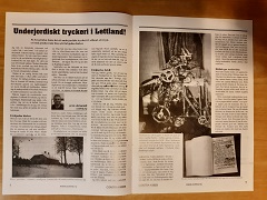 Underjordiskt tryckeri i sovjetockuperade Lettland