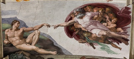 Michelangelos God creating Adam