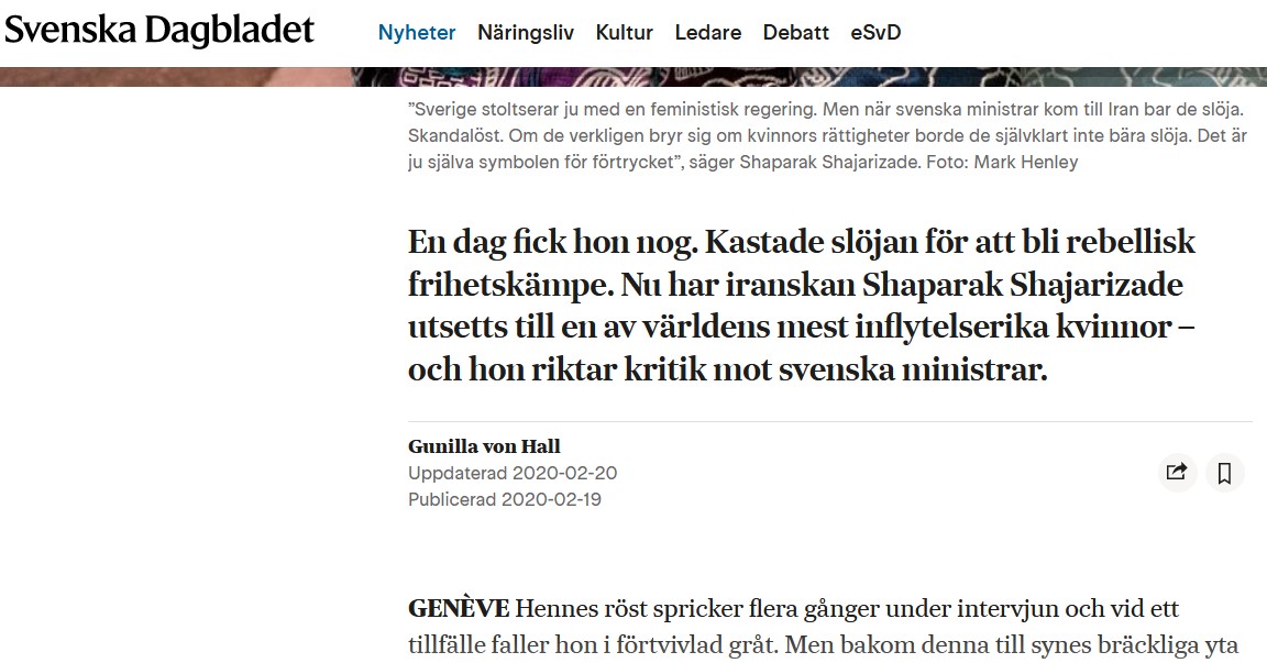 Text i SvD