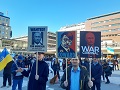Demonstration mot Putinkriget