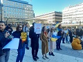 Demonstration mot Putinkriget