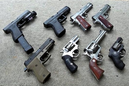Olika typer av handeldvapen